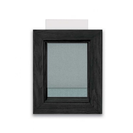 United Visual Products Indoor Enclosed Combo Board, 72"x36", Black Frame/Black & Amethyst UVCB7236B-BLACK-AMETHY